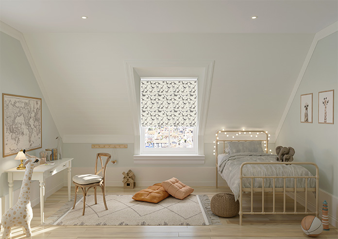 Dino Land, Fossil Grey - Roller Blind - Image 8